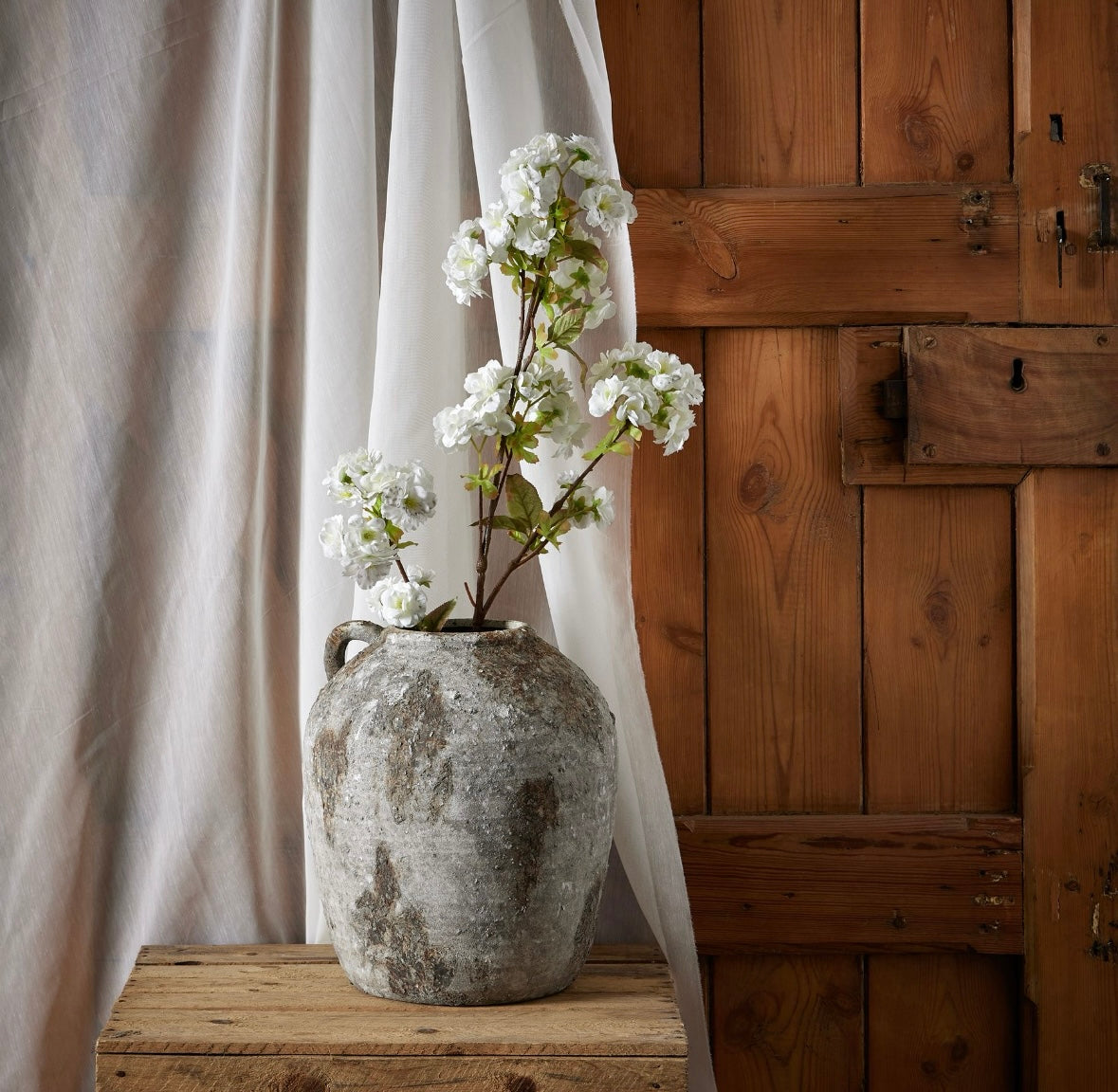 White blossom stem