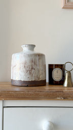 Aged terracotta vase