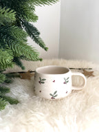 Holly hand painted mug